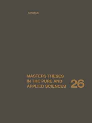 cover image of Masters Theses in the Pure and Applied Sciences